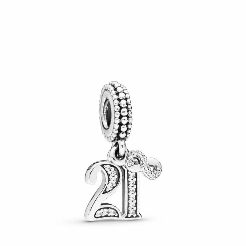 Pandora 21 Dangle Charm Outlet NZ, Sterling Silver (391840-OBD)